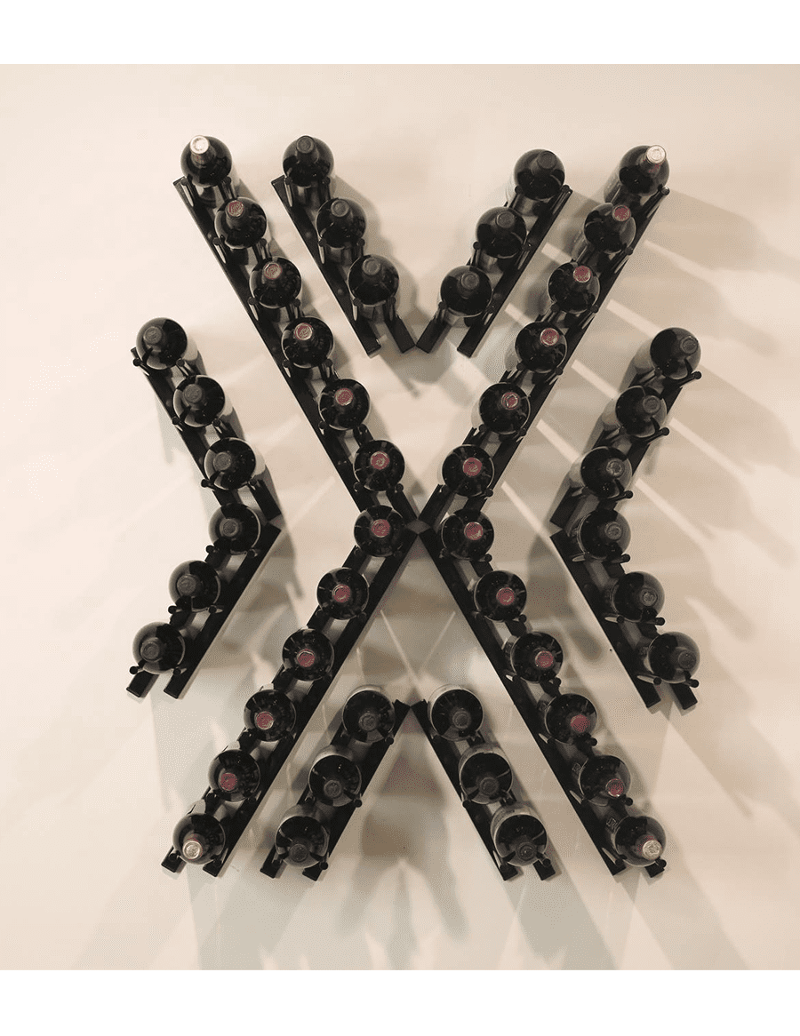 Ultra Wine Racks Straight Wall Rails – 1–4FT Wall-Mounted Metal Wine Rack (3-12 Bottles)