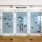 Fusion Panel Wine Wall Rack—White Acrylic (9-36 Bottles)