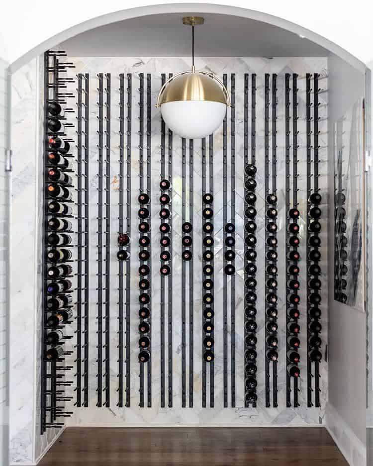Ultra Wine Racks Straight Wall Rails – 1–4FT Wall-Mounted Metal Wine Rack (3-12 Bottles)