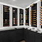 Fusion Panel Wine Wall Rack—Black (3-48 Bottles)