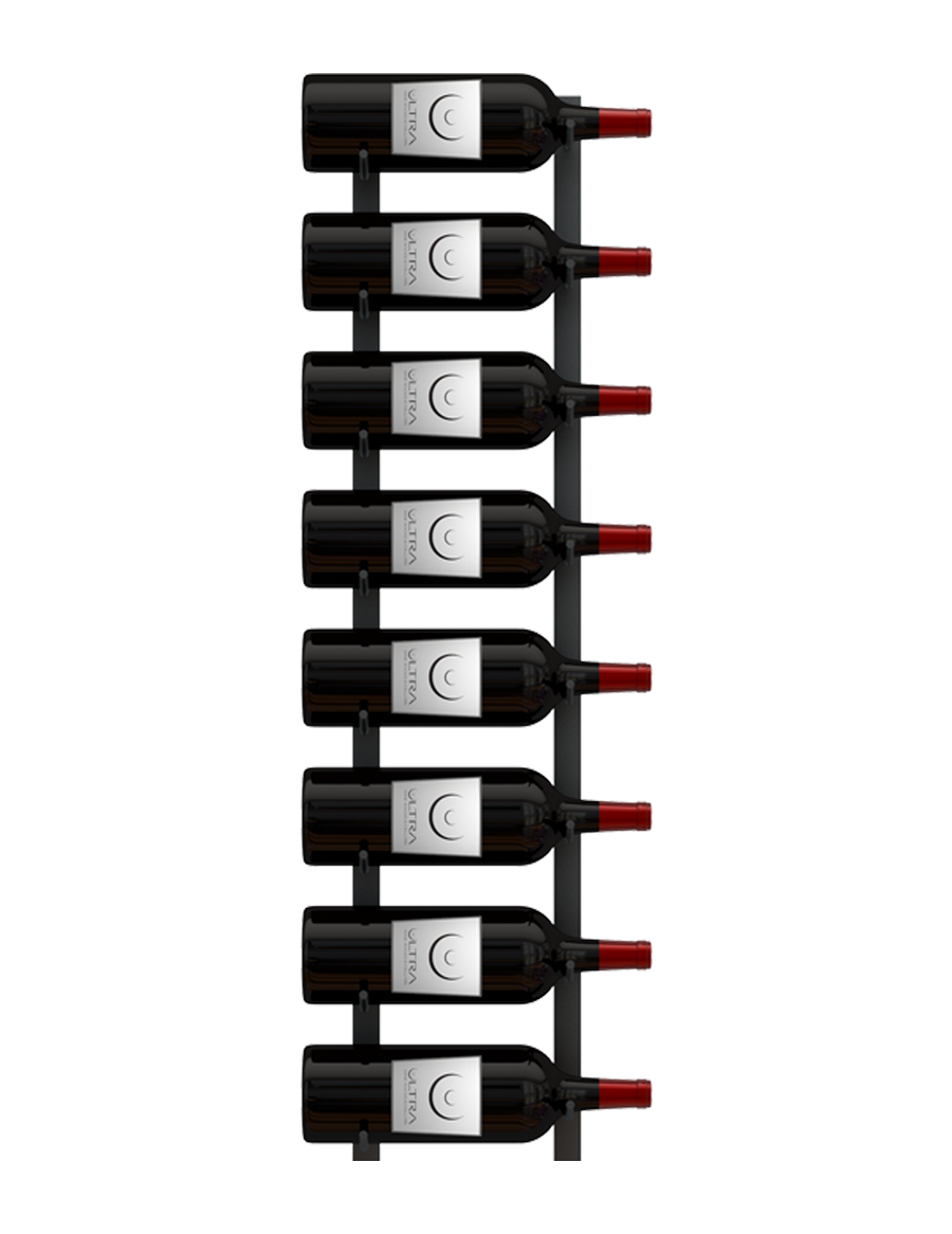 E-Series Magnum Wall Rails Metal Wine Rack – Modular Wall-Mounted Storage (8-12 Magnum Bottles)