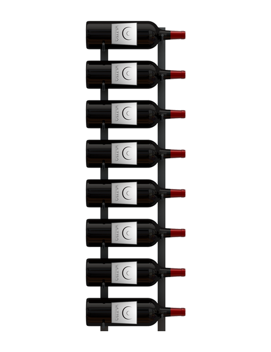 E-Series Magnum Wall Rails Metal Wine Rack – Modular Wall-Mounted Storage (8-12 Magnum Bottles)