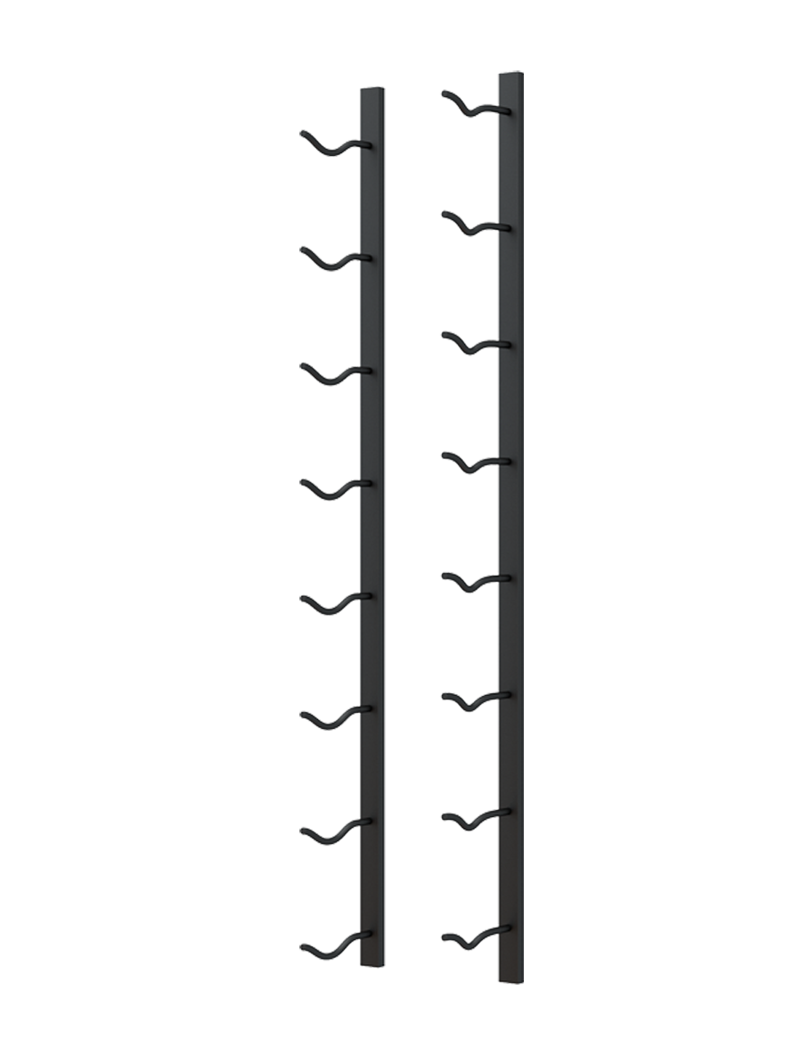 E-Series Magnum Wall Rails Metal Wine Rack – Modular Wall-Mounted Storage (8-12 Magnum Bottles)