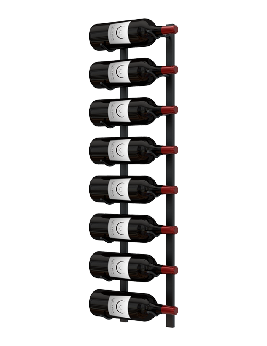 E-Series Magnum Wall Rails Metal Wine Rack – Modular Wall-Mounted Storage (8-12 Magnum Bottles)
