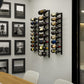 E-Series Magnum Wall Rails Metal Wine Rack – Modular Wall-Mounted Storage (8-12 Magnum Bottles)