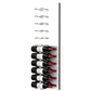 Fusion Panel Wine Wall Rack—White Acrylic (3-48 Bottles)
