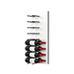 Fusion Panel Wine Wall Rack—White Acrylic (3-48 Bottles)
