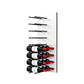 Fusion Panel Wine Wall Rack—White Acrylic (3-48 Bottles)