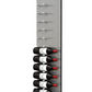 Fusion Panel Wine Wall Rack—Alumasteel Acrylic (3-48 Bottles)