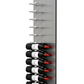 Fusion Panel Wine Wall Rack—Alumasteel Acrylic (3-48 Bottles)