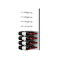 Fusion Panel Wine Wall Rack—White Acrylic (3-48 Bottles)