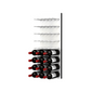 Fusion Panel Wine Wall Rack—White Acrylic (9-36 Bottles)