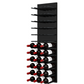 Fusion Panel Wine Wall Rack—Black Acrylic (9-36 Bottles)