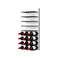 Fusion Panel Wine Wall Rack—White Acrylic (9-36 Bottles)