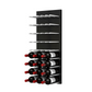 Fusion Panel Wine Wall Rack—Black Acrylic (9-36 Bottles)