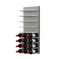 Fusion Panel Wine Wall Rack—Alumasteel Acrylic (9-36 Bottles)