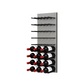 Fusion Panel Wine Wall Rack—Alumasteel Acrylic (9-36 Bottles)