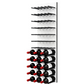 Fusion Panel Wine Wall Rack—White Acrylic (9-36 Bottles)