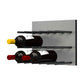 Fusion Panel Wine Wall Rack—Alumasteel Acrylic (9-36 Bottles)