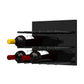 Fusion Panel Wine Wall Rack—Black Acrylic (9-36 Bottles)