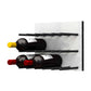 Fusion Panel Wine Wall Rack—White Acrylic (9-36 Bottles)
