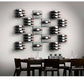 Fusion Panel Wine Wall Rack—Alumasteel Acrylic (3-48 Bottles)