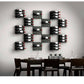 Fusion Panel Wine Wall Rack—Black (3-48 Bottles)
