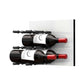 Fusion Panel Wine Wall Rack—White Acrylic (3-48 Bottles)
