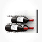 Fusion Panel Wine Wall Rack—White Acrylic (3-48 Bottles)