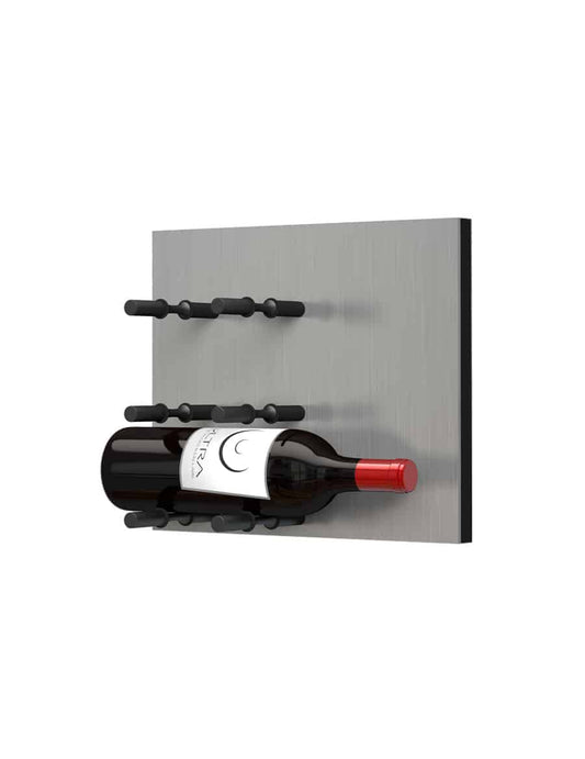 Fusion Panel Wine Wall Rack—Alumasteel Acrylic (3-48 Bottles)