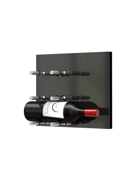 Fusion Panel Wine Wall Rack—Black (3-48 Bottles)