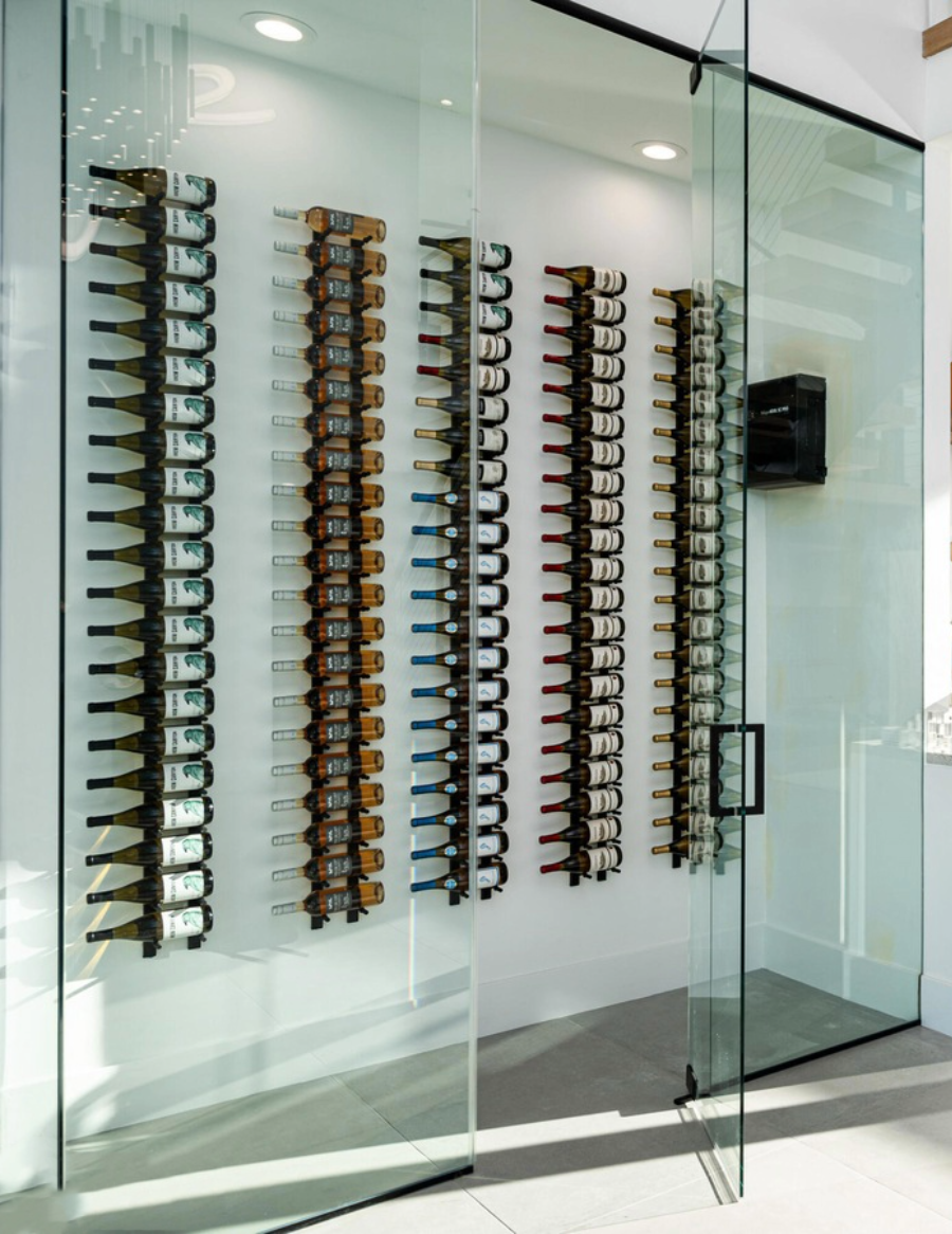 Ultra Wine Racks HZ Wall Rails – 1-4FT Wall-Mounted Metal Wine Rack (3-36 Bottles)