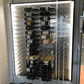Fusion Panel Wine Wall Rack—Alumasteel Acrylic (3-48 Bottles)