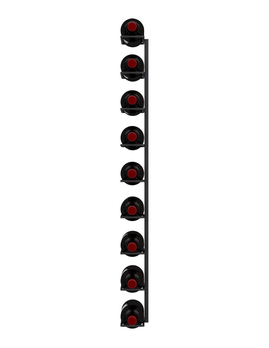 E-Series Wall Rails Metal Wine Rack (1–4 ft) – Modular Wall-Mounted Wine Storage (3-36 Bottles)