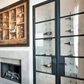 Fusion Panel Wine Wall Rack—White Acrylic (3-48 Bottles)