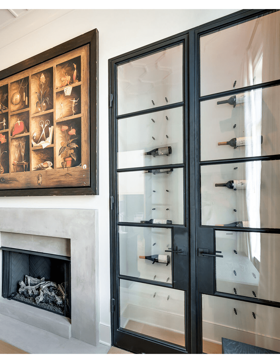 Fusion Panel Wine Wall Rack—White Acrylic (3-48 Bottles)