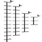 E-Series Wall Rails Metal Wine Rack (1–4 ft) – Modular Wall-Mounted Wine Storage (3-36 Bottles)