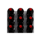 Fusion Panel Wine Wall Rack—Black Acrylic (9-36 Bottles)