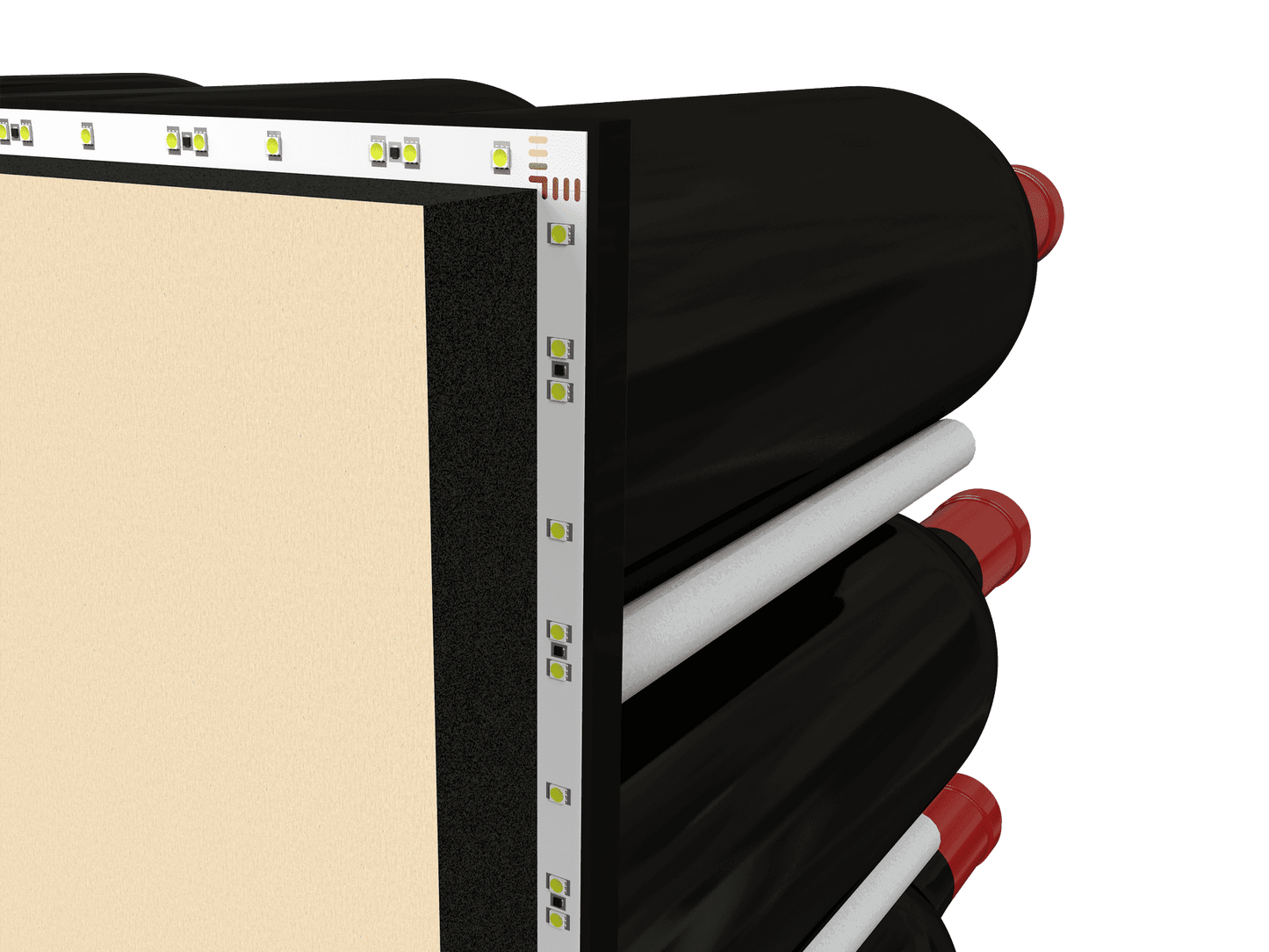 Fusion Panel Wine Wall Rack—White Acrylic (9-36 Bottles)