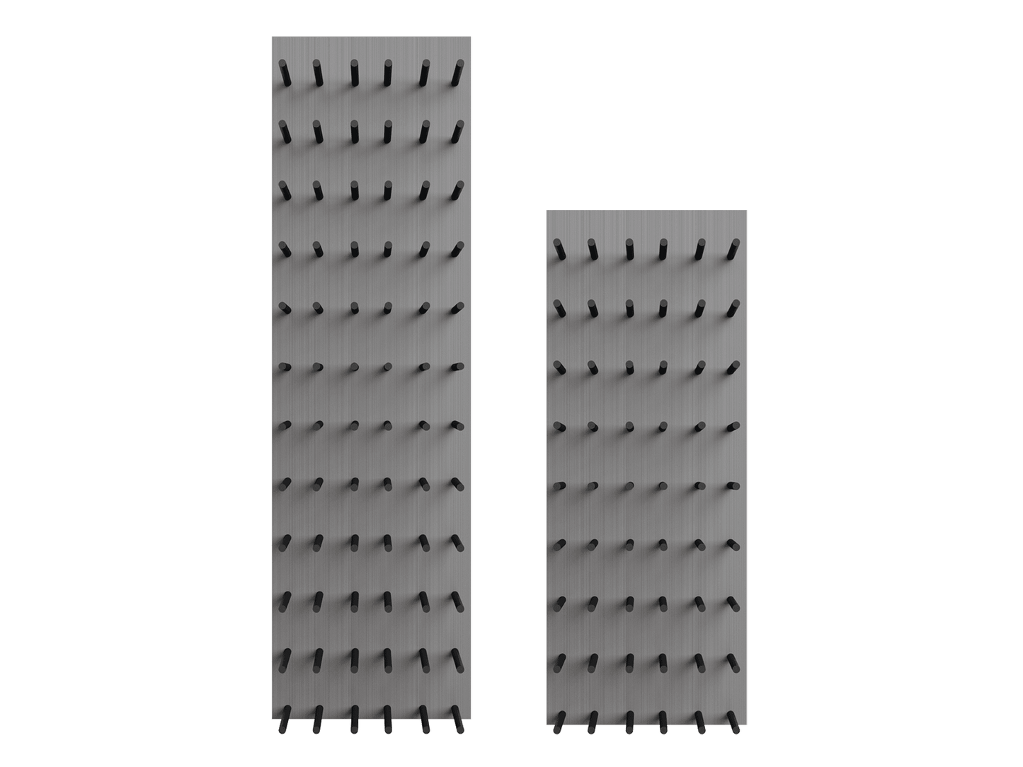Fusion Panel Wine Wall Rack—Black Acrylic (9-36 Bottles)