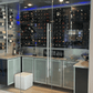 Fusion Panel Wine Wall Rack—Black Acrylic (9-36 Bottles)