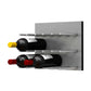 Fusion Panel Wine Wall Rack—Alumasteel Acrylic (9-36 Bottles)