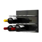Fusion Panel Wine Wall Rack—Black Acrylic (9-36 Bottles)