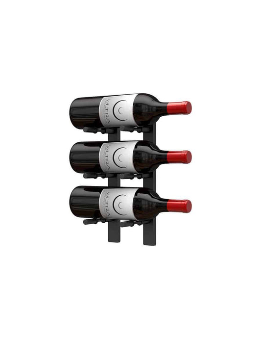 Ultra Wine Racks HZ Wall Rails – 1-4FT Wall-Mounted Metal Wine Rack (3-36 Bottles)