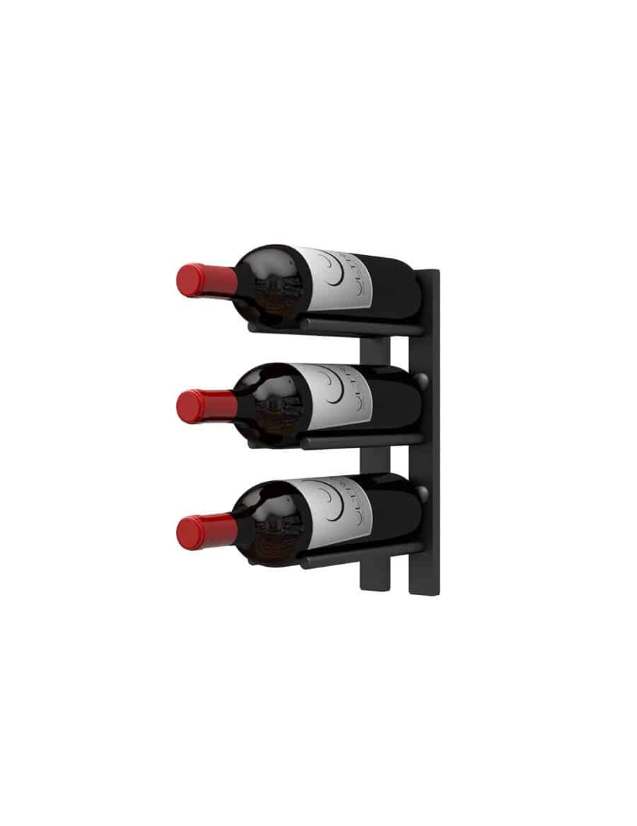 Ultra Wine Racks Straight Wall Rails – 1–4FT Wall-Mounted Metal Wine Rack (3-12 Bottles)