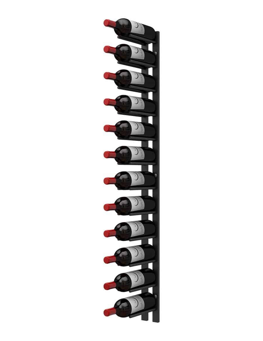 Ultra Wine Racks Straight Wall Rails – 1–4FT Wall-Mounted Metal Wine Rack (3-12 Bottles)