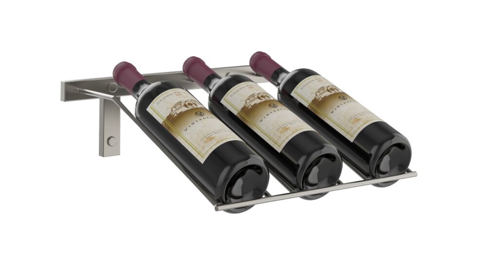 W Series Presentation Row (wall mounted metal wine rack)