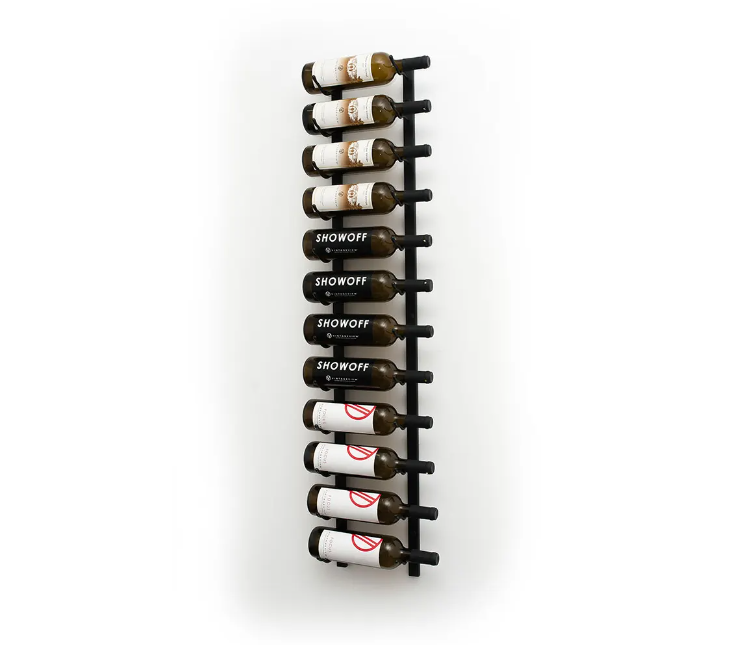 W Series 4 ft (wall mounted metal wine rack)