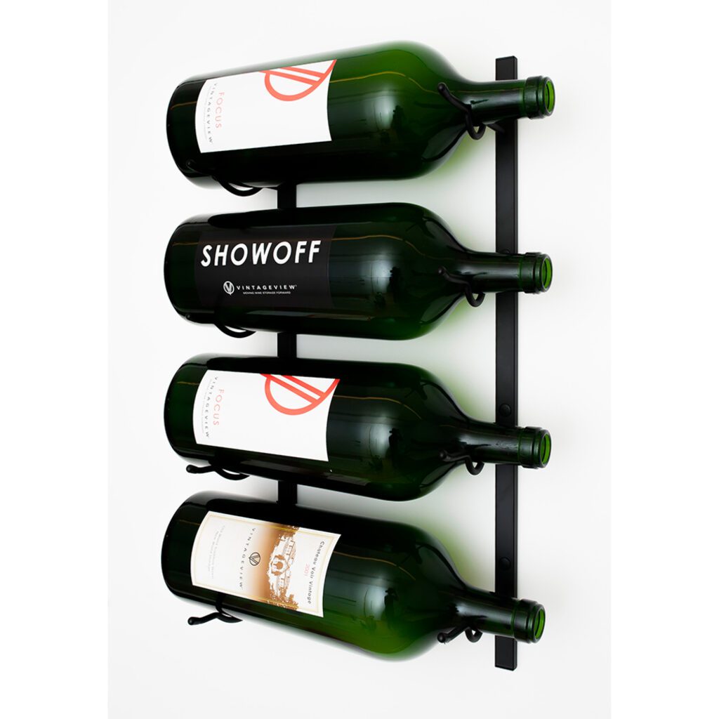 W Series Big Bottle (wall mounted metal wine rack)